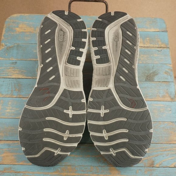 Brooks Womens Transcend 7 Running Shoes Gray Mint Green Synthetic Lace Up Sz 11B - Picture 10 of 11